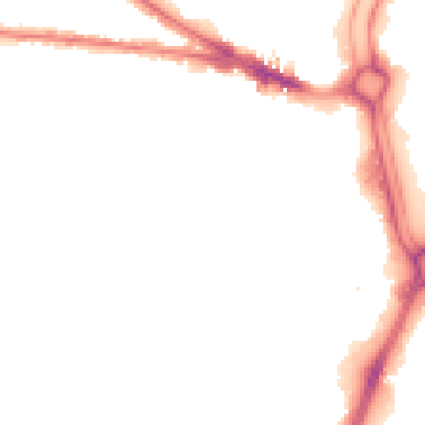 Night-time road noise heatmap for WV3 0BT