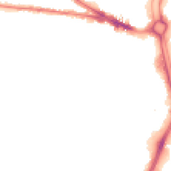 Night-time road noise heatmap for WV3 0BU