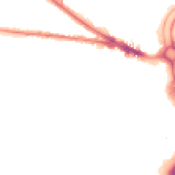 Night-time road noise heatmap for WV3 0DB