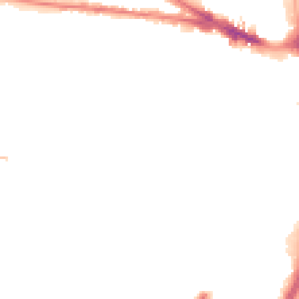 Night-time road noise heatmap for WV3 0DF