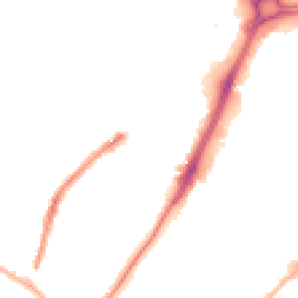 Night-time road noise heatmap for WV3 0DS