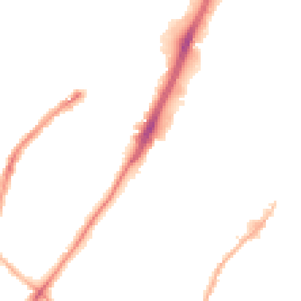 Night-time road noise heatmap for WV3 0DU