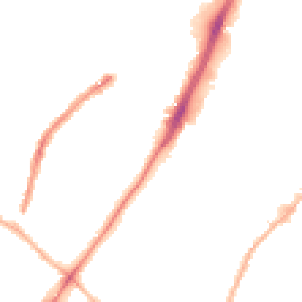 Night-time road noise heatmap for WV3 0DZ