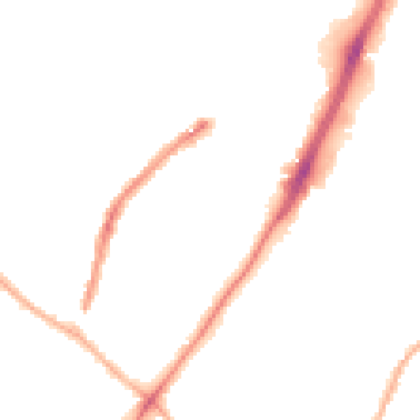 Night-time road noise heatmap for WV3 0EA