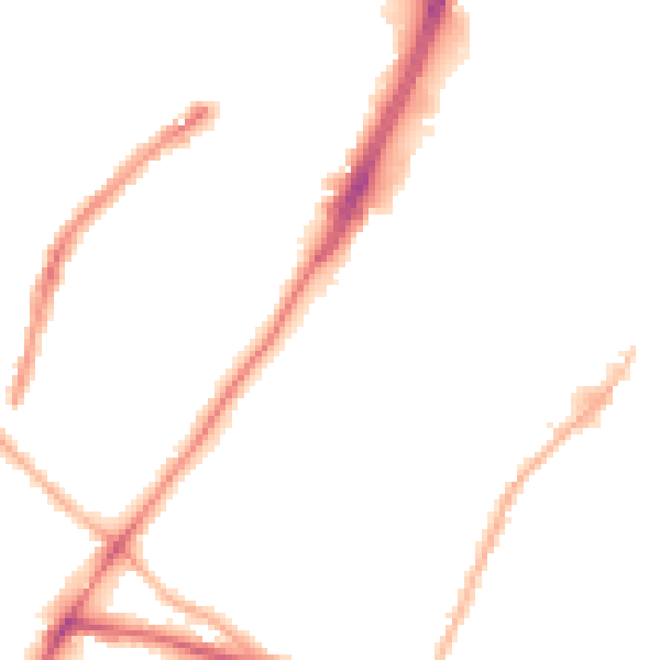 Night-time road noise heatmap for WV3 0ED