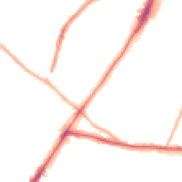 Night-time road noise heatmap for WV3 0EJ