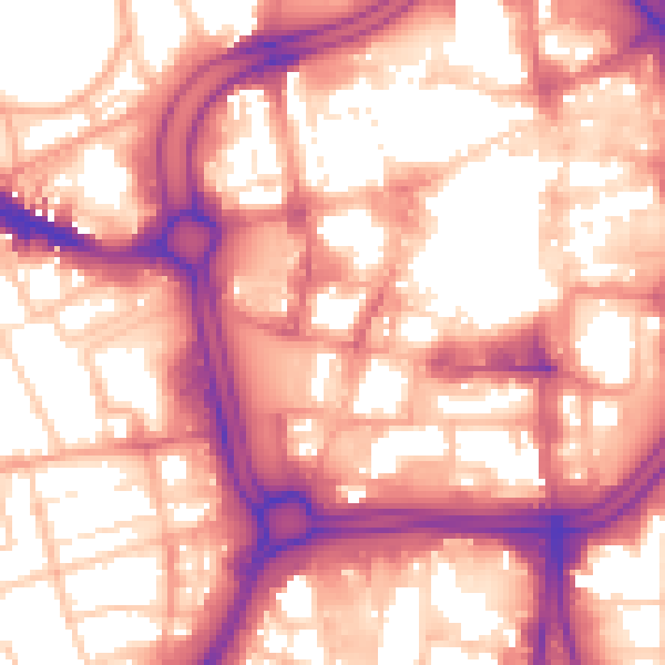 Daytime road noise heatmap for WV3 0RX
