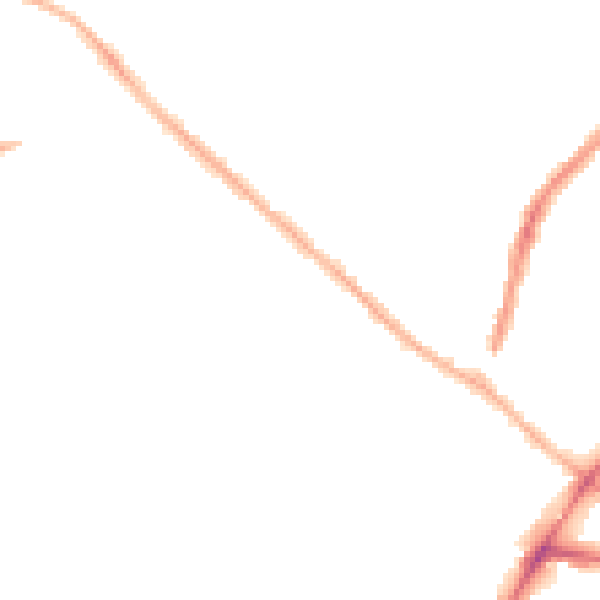 Night-time road noise heatmap for WV3 7BU