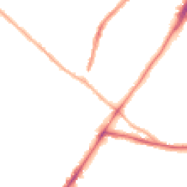 Night-time road noise heatmap for WV3 7DJ