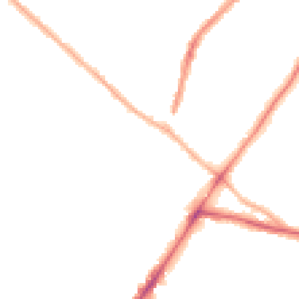 Night-time road noise heatmap for WV3 7DN