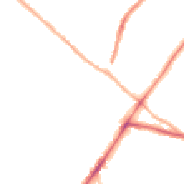 Night-time road noise heatmap for WV3 7DP