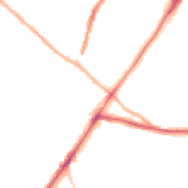 Night-time road noise heatmap for WV3 7DQ