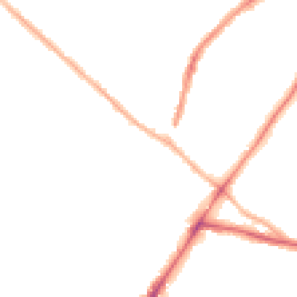 Night-time road noise heatmap for WV3 7DT