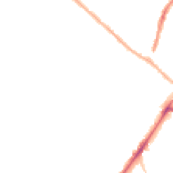 Night-time road noise heatmap for WV3 7DZ
