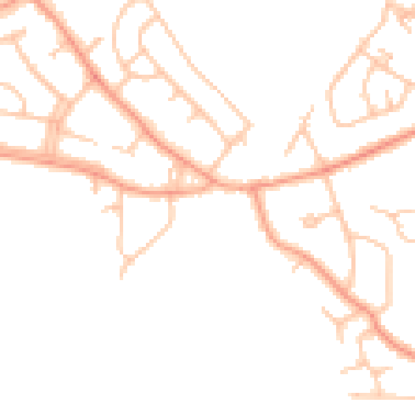 Daytime road noise heatmap for WV3 8LG