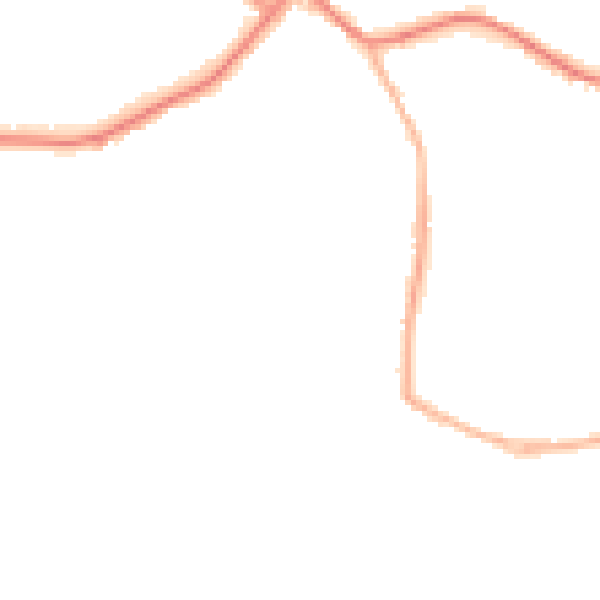 Night-time road noise heatmap for WV3 9AN