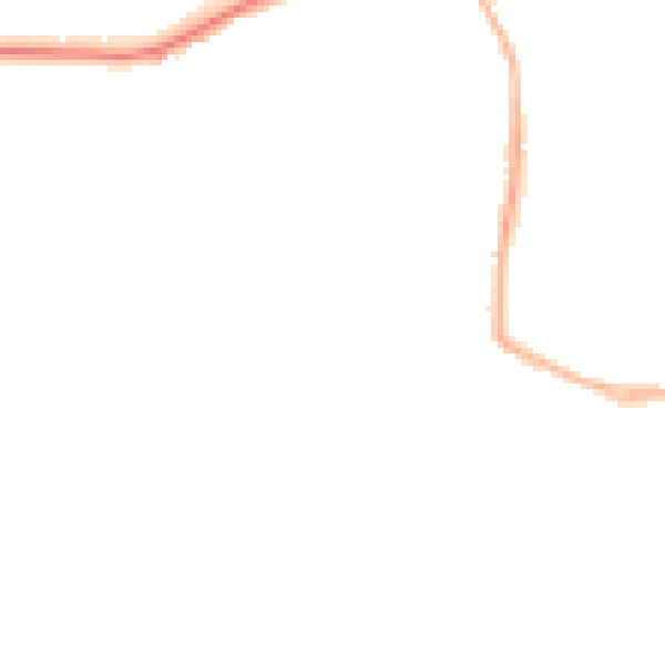 Night-time road noise heatmap for WV3 9AP
