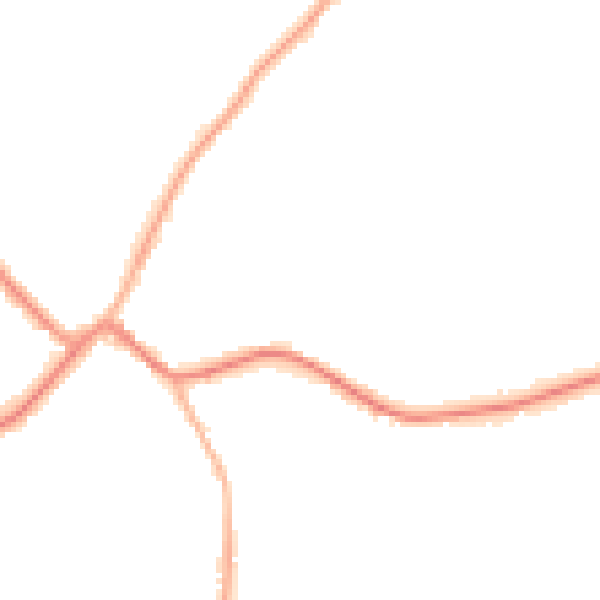 Night-time road noise heatmap for WV3 9DL