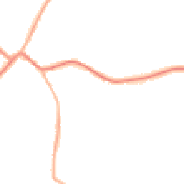 Night-time road noise heatmap for WV3 9DP