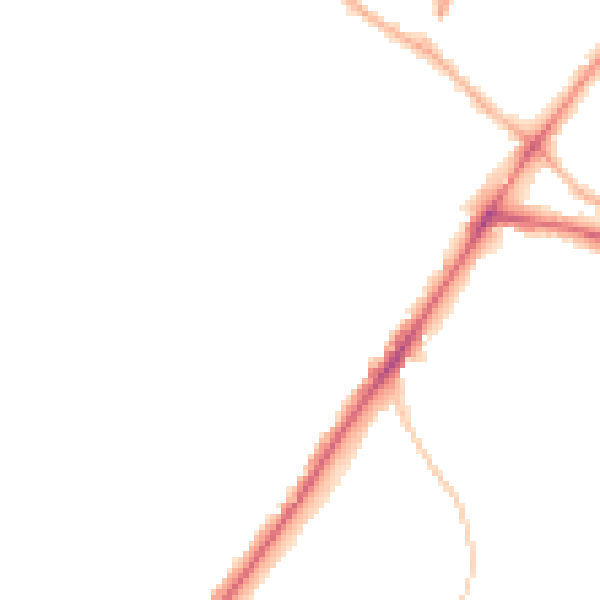 Night-time road noise heatmap for WV4 4AF