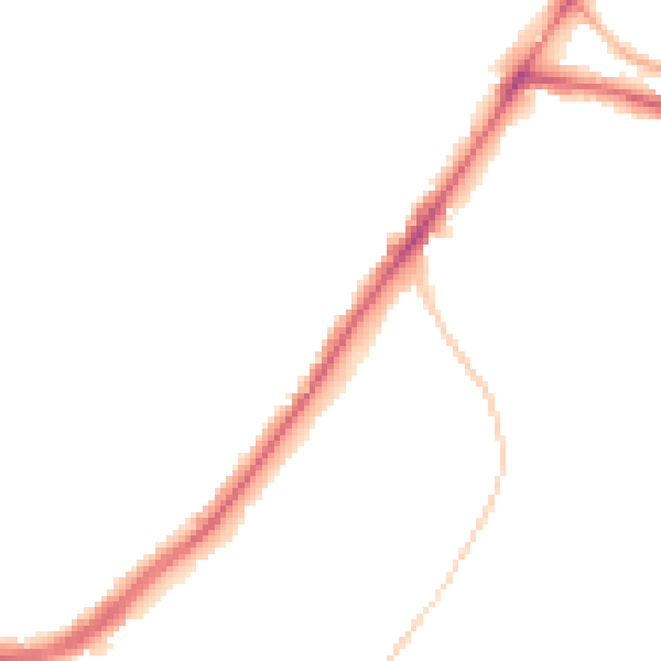 Night-time road noise heatmap for WV4 4AQ