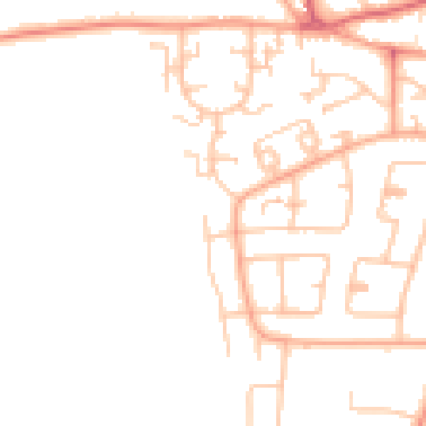 Daytime road noise heatmap for WV4 4NZ