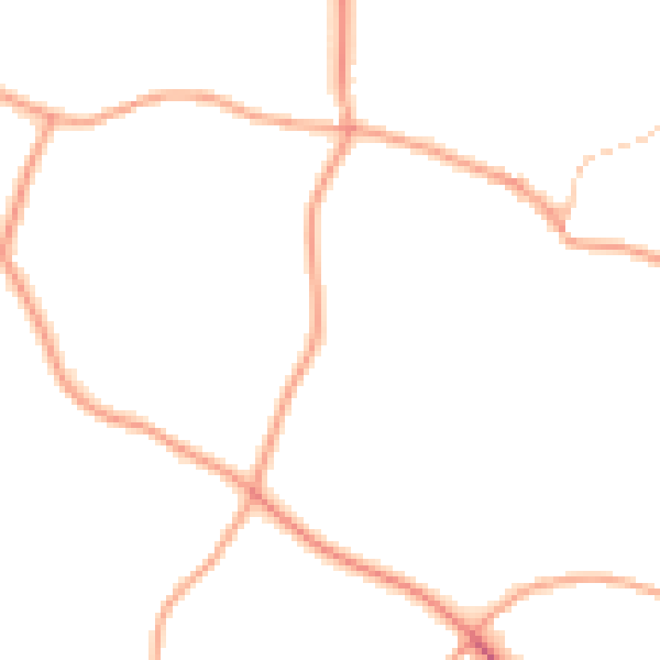 Daytime road noise heatmap for WV4 4UU