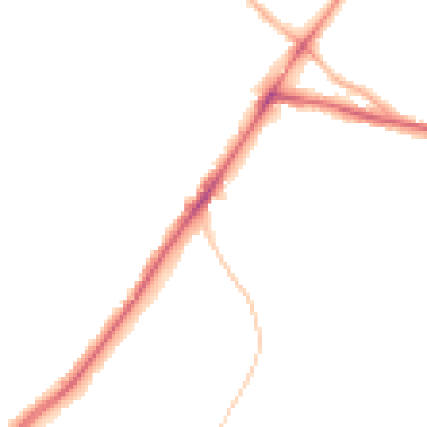 Night-time road noise heatmap for WV4 5SL