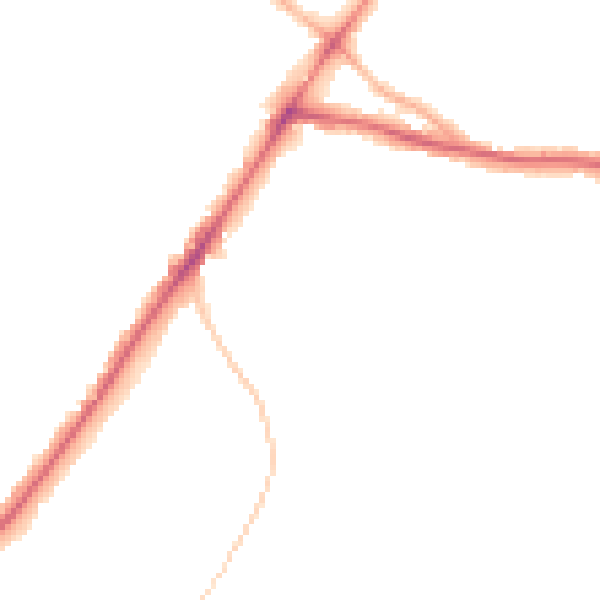 Night-time road noise heatmap for WV4 5UD