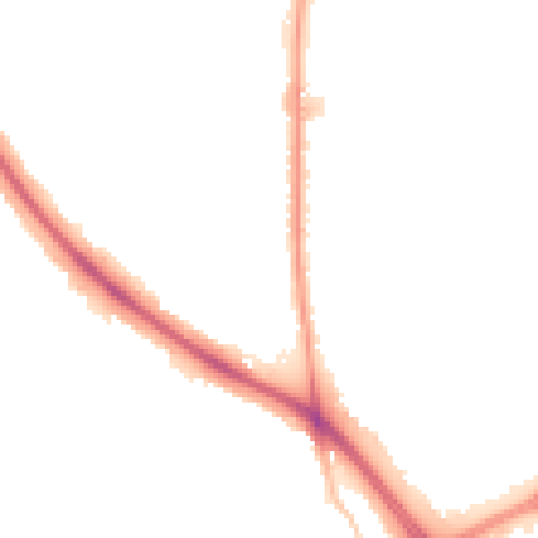 Night-time road noise heatmap for WV4 6DG