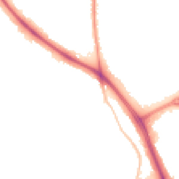 Night-time road noise heatmap for WV4 6NJ