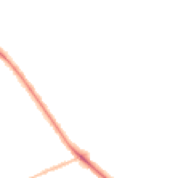 Night-time road noise heatmap for WV6 0DN