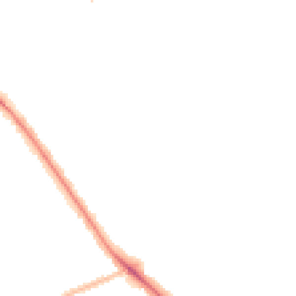 Night-time road noise heatmap for WV6 0DW