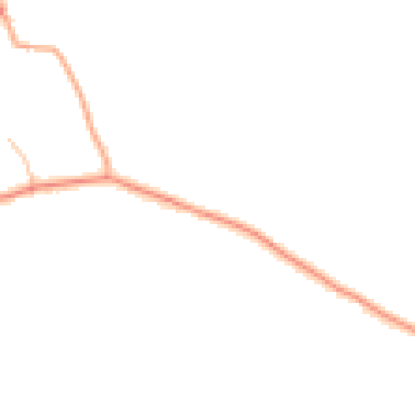 Daytime road noise heatmap for WV6 7AA