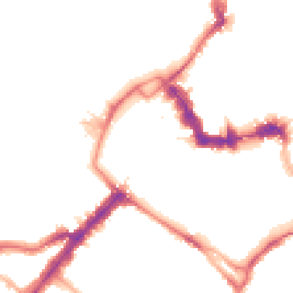 Night-time road noise heatmap for YO1 6AF