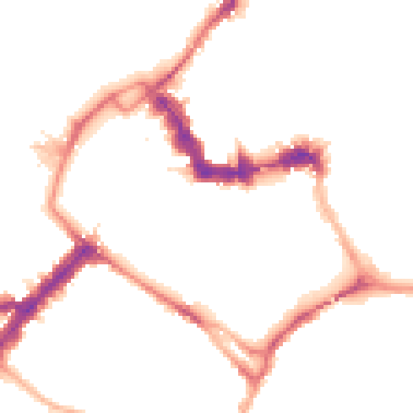 Night-time road noise heatmap for YO1 6BZ