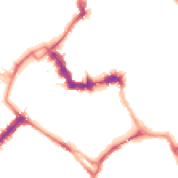 Night-time road noise heatmap for YO1 6DG