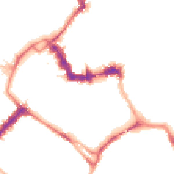 Night-time road noise heatmap for YO1 6DP