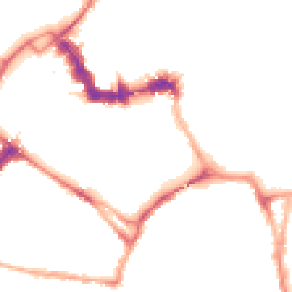 Night-time road noise heatmap for YO1 6DQ