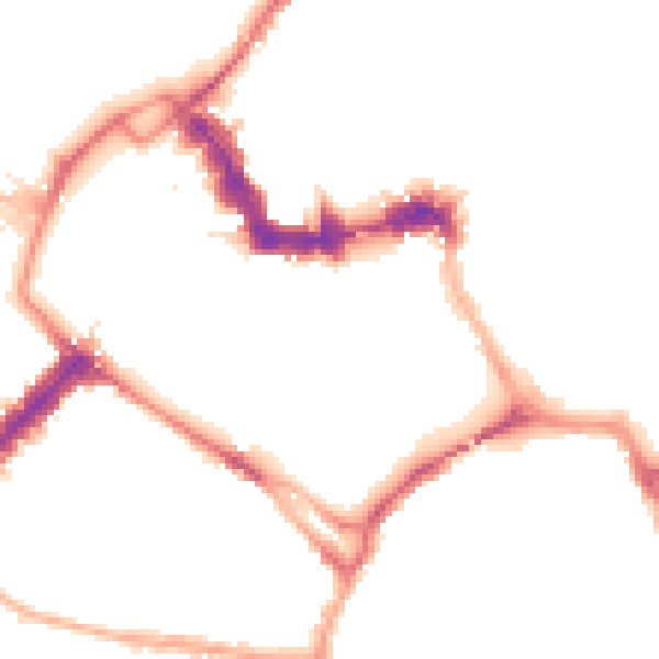Night-time road noise heatmap for YO1 6DW