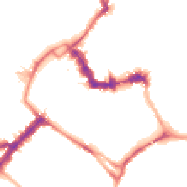 Night-time road noise heatmap for YO1 6EH