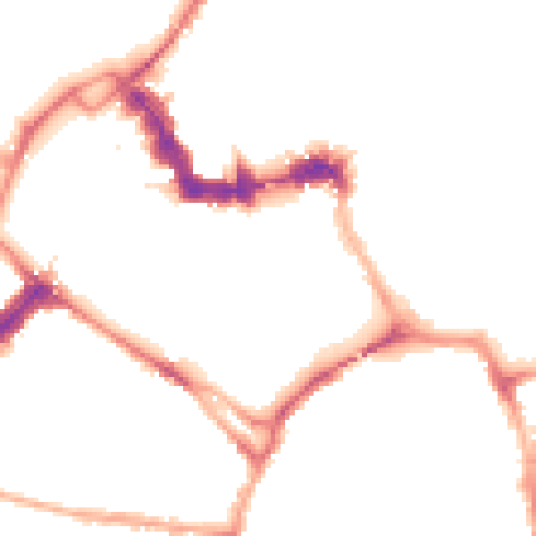 Night-time road noise heatmap for YO1 6HH