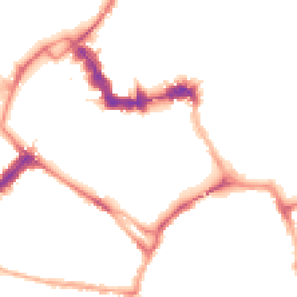 Night-time road noise heatmap for YO1 6HJ