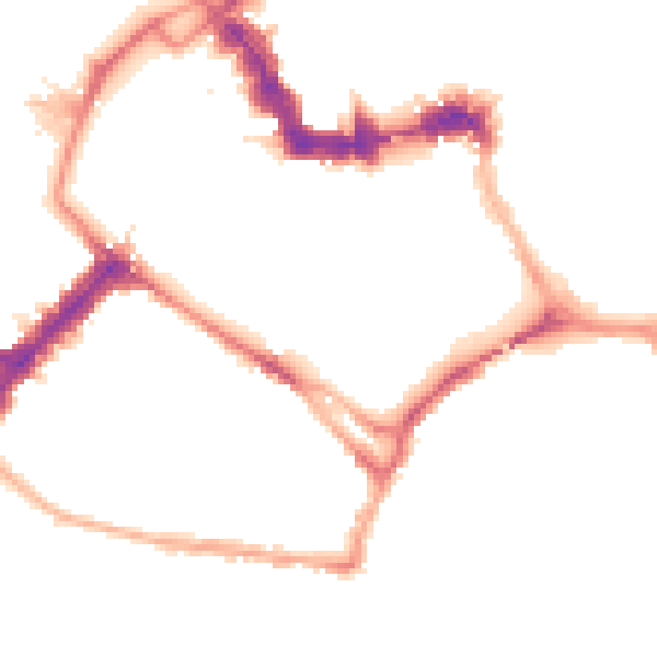 Night-time road noise heatmap for YO1 6HQ