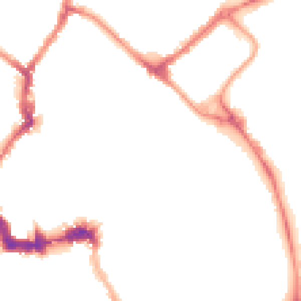 Night-time road noise heatmap for YO1 7BP
