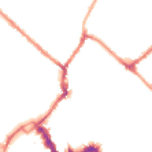 Night-time road noise heatmap for YO1 7EJ