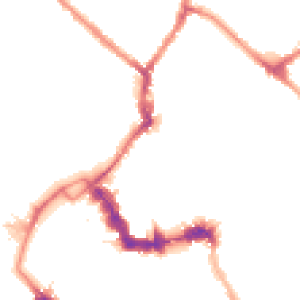 Night-time road noise heatmap for YO1 8AQ