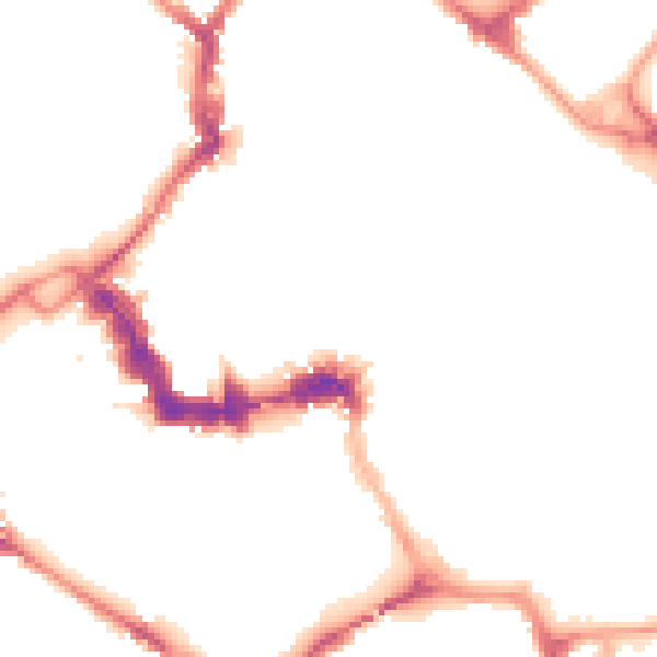 Night-time road noise heatmap for YO1 8SR