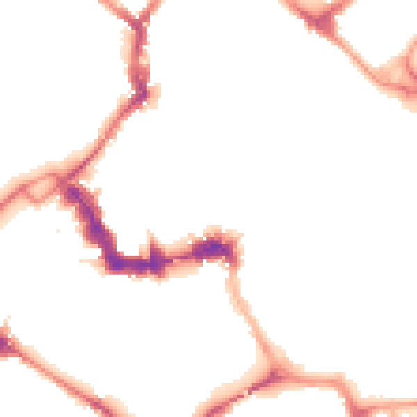 Night-time road noise heatmap for YO1 8ST