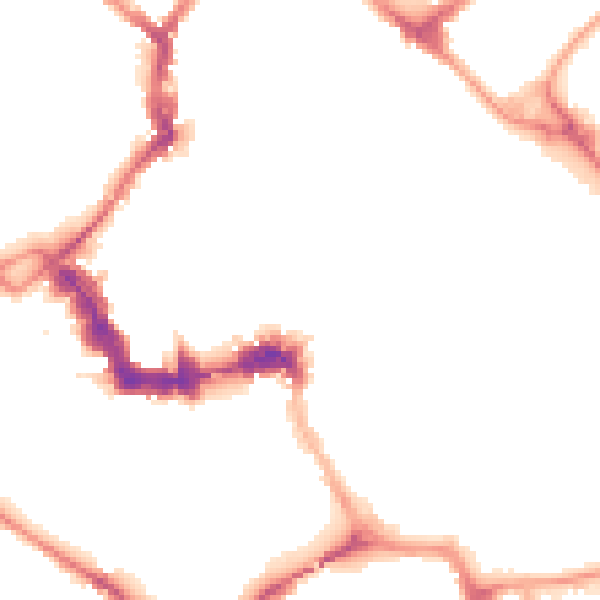 Night-time road noise heatmap for YO1 8SW